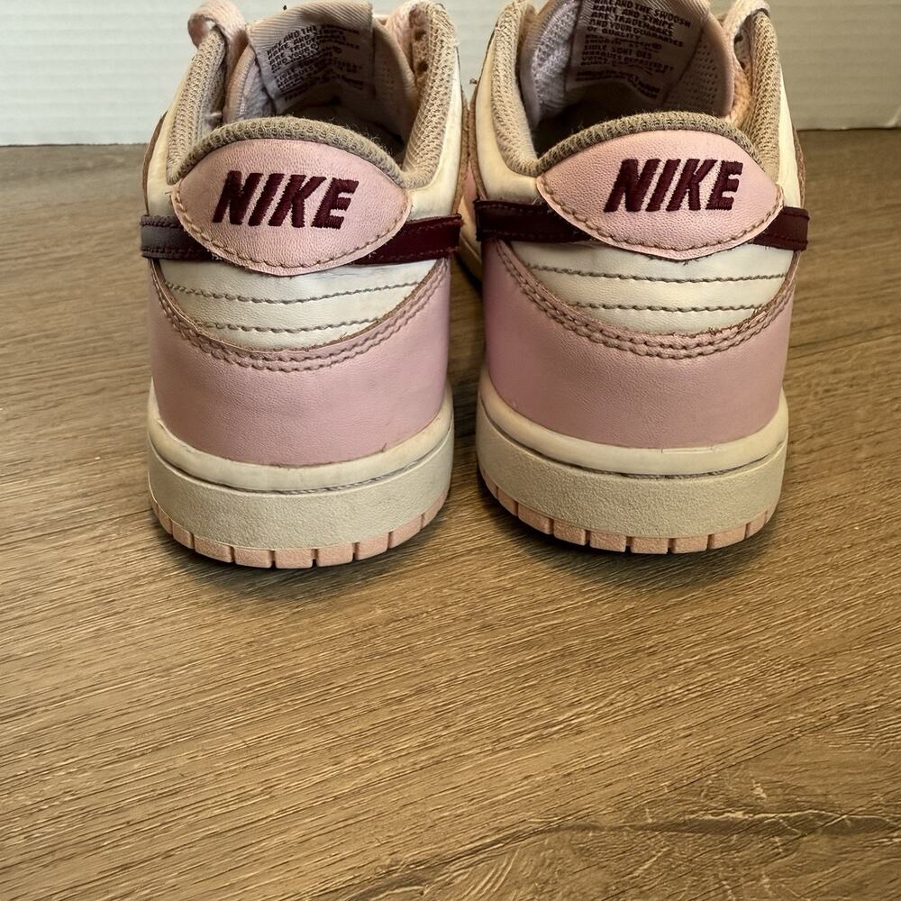 Nike Dunk Low PS “Pink Foam” Dark Beetroot / White CW1588-601 Size 3Y Pre-owned - Picture 8 of 10